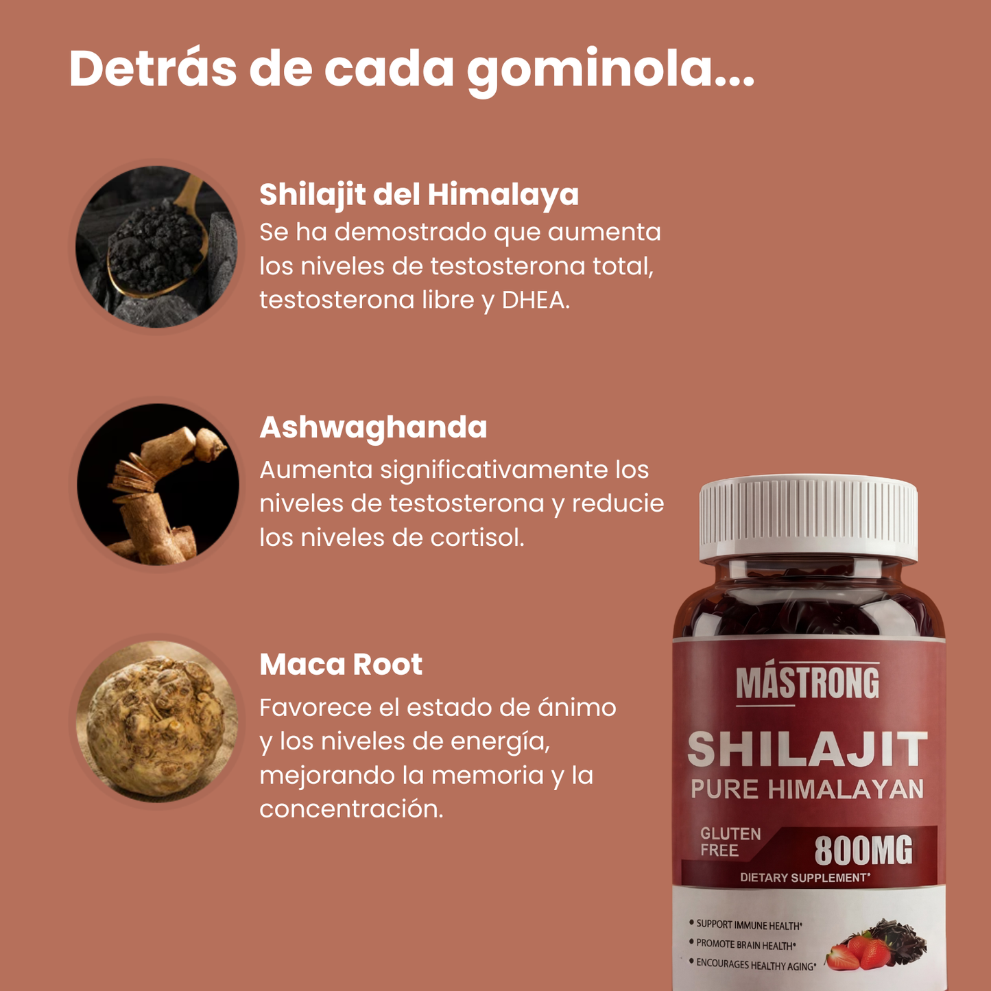 MÁSTRONG™ Gominolas Shilajit