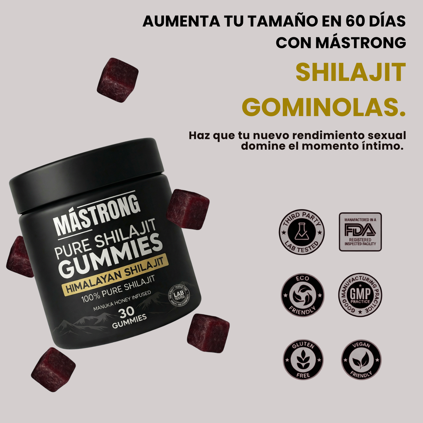 MÁSTRONG™ Gominolas Shilajit