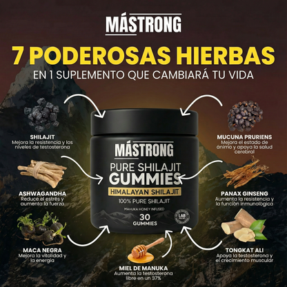 MÁSTRONG™ Gominolas Shilajit